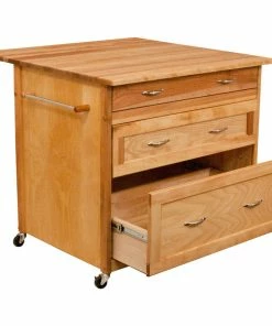Catskill Craftsmen 3 Drawer Kitchen Cart In Natural Birch 9 Catskill Craftsmen 3 Drawer Kitchen Cart In Natural Birch -Coast2Coast shop 85c15d9a07506f26 3529 w800 h800 b1 p0