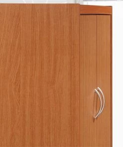 Hodedah Import Inc. Hodedah 4 Door Kitchen Pantry With 4 Shelves 5 Compartments In Cherry Wood -Coast2Coast shop 85f1ba190c180d87 7034 w800 h800 b0 p0