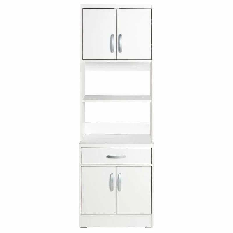 Better Home Products Shelby Tall Wooden Kitchen Pantry In White 3 Better Home Products Shelby Tall Wooden Kitchen Pantry In White