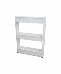 Vandue Corporation Modern Home Narrow Sliding Storage Organizer Rack - Laundry/Bathroom/Kitchen Po