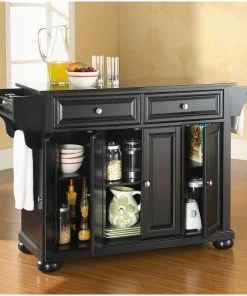 Crosley Alexandria Solid Black Granite Top Kitchen Island, Black 11 Crosley Alexandria Solid Black Granite Top Kitchen Island, Black -Coast2Coast shop 896185b60646359a 2038 w800 h800 b0 p0