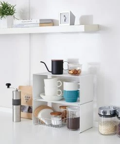 Yamazaki Home Stackable Countertop Shelf, Steel, Small, Holds 6.6 Lbs, Stackable, White, Small 14 Yamazaki Home Stackable Countertop Shelf, Steel, Small, Holds 6.6 Lbs, Stackable, White, Small -Coast2Coast shop 89917f83025ad520 9581 w800 h800 b0 p0