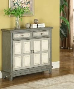 Coast To Coast Imports, LLC Coast To Coast Two Drawer Two Door Cupboard With Homestead Grey Finish 13711 -Coast2Coast shop 89e152f80da3f810 8880 w800 h800 b0 p0