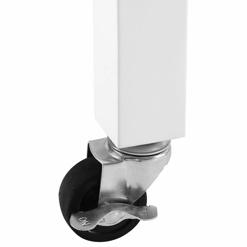 Crosley Chloe Stainless Steel Top Kitchen Island Cart, White/Stainless Steel 14 Crosley Chloe Stainless Steel Top Kitchen Island Cart, White/Stainless Steel - Image 12