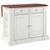 Crosley Drop Leaf Breakfast Bar Top Kitchen Island, White Finish -Coast2Coast shop 8c21a9c506685e95 8042 w800 h800 b1 p0