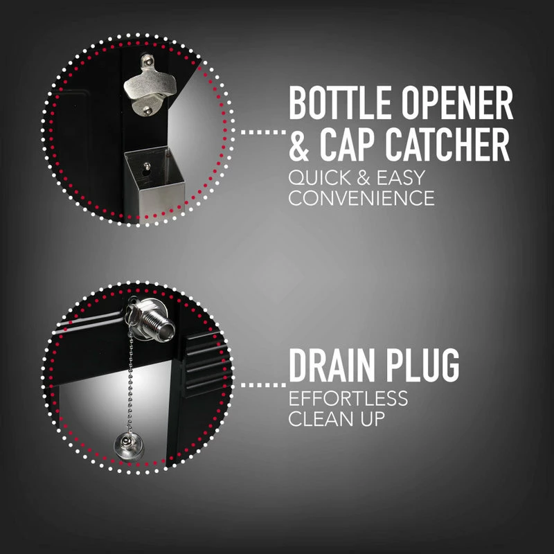 Permasteel, Inc Permasteel 80 Quart Portable Rolling Patio Cooler, Black 9 Permasteel, Inc Permasteel 80 Quart Portable Rolling Patio Cooler, Black - Image 7