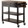 Winsome Langdon Transitional Solid Wood Kitchen Cart In Cappuccino -Coast2Coast shop 8c713e0c0ed9cdfb 5251 w800 h800 b1 p0