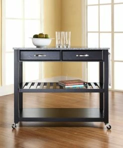 Crosley Solid Granite Top Kitchen Cart/Island, Optional Stool Storage, Black 13 Crosley Solid Granite Top Kitchen Cart/Island, Optional Stool Storage, Black -Coast2Coast shop 90412d6606463d68 0155 w800 h800 b0 p0