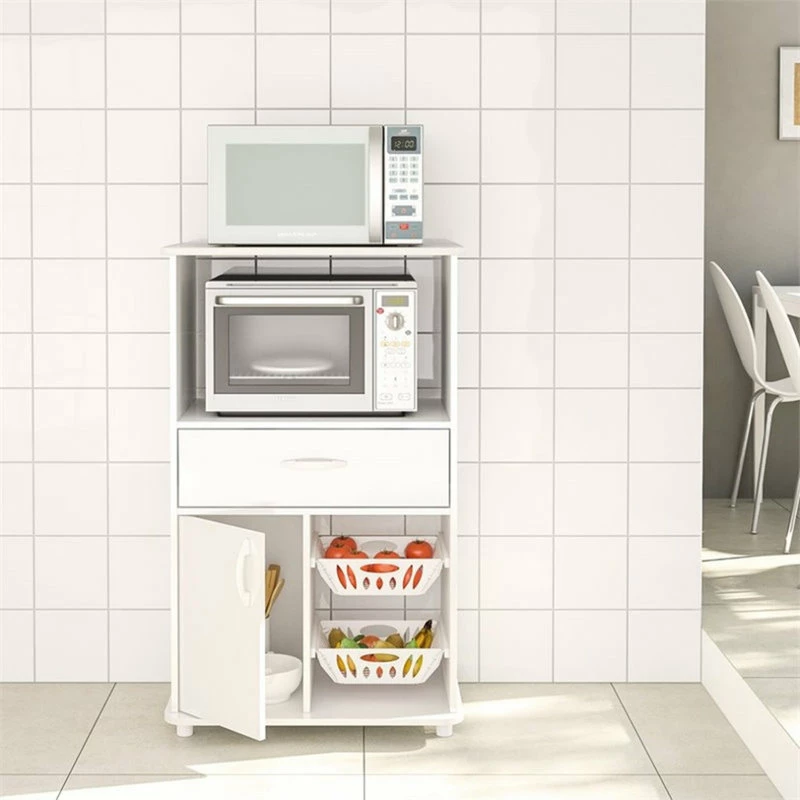 Boahaus Grenoble 1-Drawer Modern Wood Kitchen Storage Cabinet In White 5 Boahaus Grenoble 1-Drawer Modern Wood Kitchen Storage Cabinet In White - Image 3