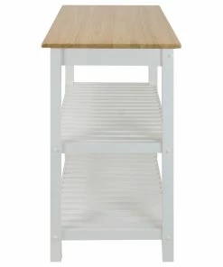 Casual Home Kitchen Island With Solid Wood Top, White 9 Casual Home Kitchen Island With Solid Wood Top, White -Coast2Coast shop 9121728d08c048e8 3664 w800 h800 b1 p0