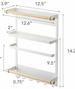Yamazaki Home Magnetic Organizer, Steel And Wood, Magnetic 16 Yamazaki Home Magnetic Organizer, Steel And Wood, Magnetic -Coast2Coast shop 92113a71025ad619 9402 w800 h800 b1 p0
