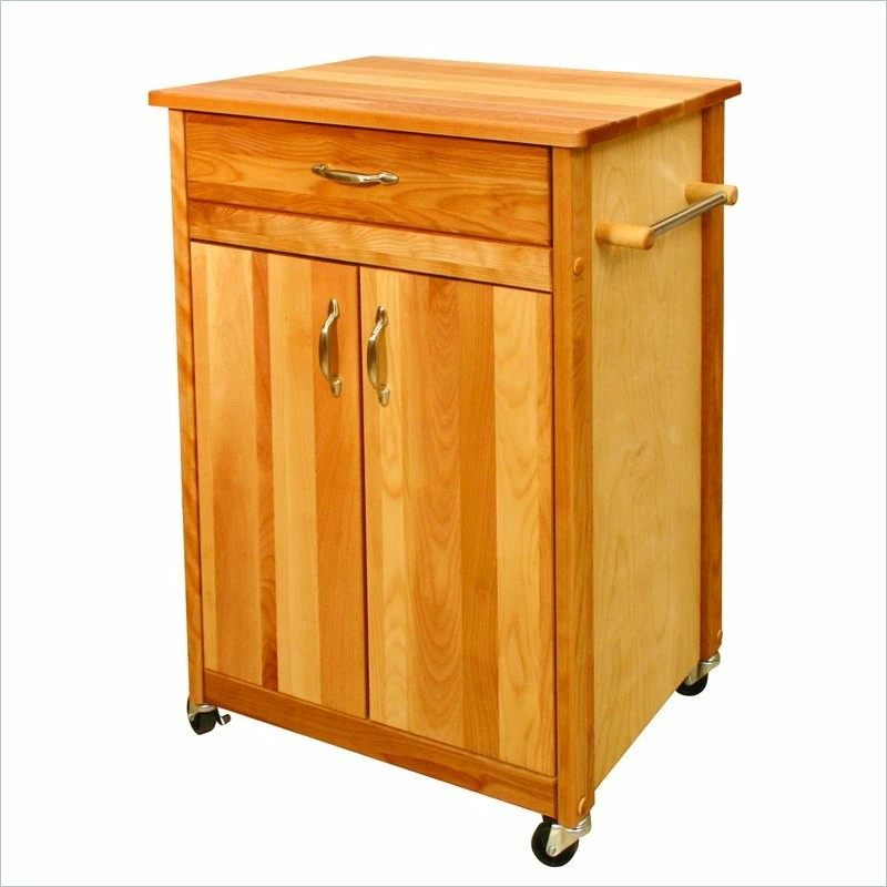 Catskill Craftsmen 25 Inch Butcher Block Kitchen Cart 4 Catskill Craftsmen 25 Inch Butcher Block Kitchen Cart - Image 2