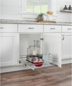 Rev-A-Shelf Single Tier Bottom Mount Pull Out Steel Wire Organizer, 21" 16 Rev-A-Shelf Single Tier Bottom Mount Pull Out Steel Wire Organizer, 21" -Coast2Coast shop 9361b085025857cf 8067 w800 h800 b0 p0