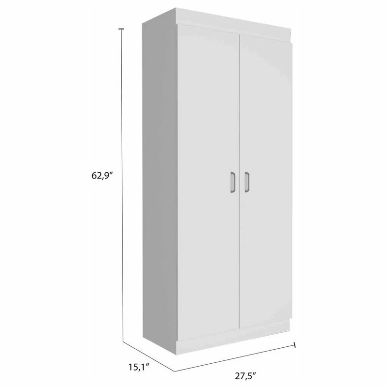 HomeRoots Classic White Pantry Cabinet 5 HomeRoots Classic White Pantry Cabinet - Image 3