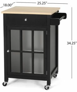 GDFStudio Medway Contemporary Glass Paneled Kitchen Cart -Coast2Coast shop 966108a3004b1bf5 0550 w800 h800 b1 p0