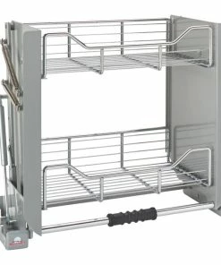 Rev-A-Shelf Pull Down Organizer For Wall Cabinets, Chrome, 22.25"W