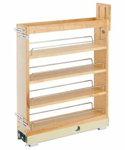 Rev-A-Shelf Wood Base Cabinet Pull Out Organizer With BB Soft Close, 5"