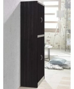 Home Square 4 Shelf Kitchen Pantry Set In Chocolate-Grey (Set Of 2) -Coast2Coast shop 9971d76201cbf71a 1249 w800 h800 b0 p0