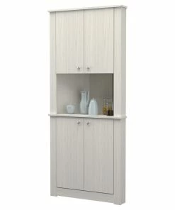 Inval America Inval 4-Door Engineered Wood Corner Pantry Storage Cabinet In Washed Oak 11 Inval America Inval 4-Door Engineered Wood Corner Pantry Storage Cabinet In Washed Oak -Coast2Coast shop 998146130f66dead 8951 w800 h800 b1 p0