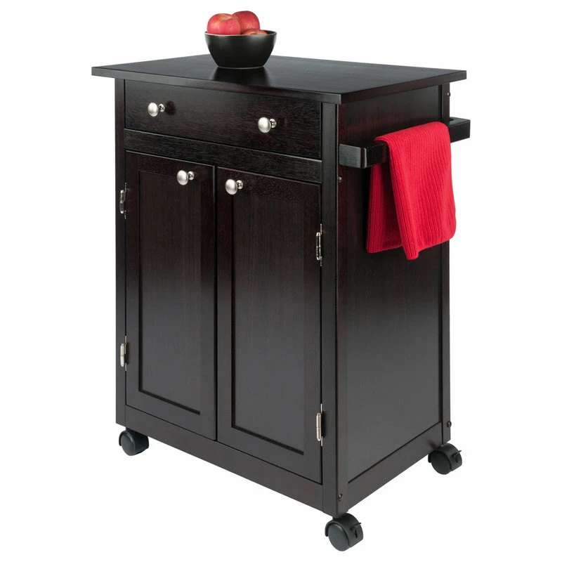 Winsome Savannah Utility Kitchen Cart, Espresso 11 Winsome Savannah Utility Kitchen Cart, Espresso - Image 9