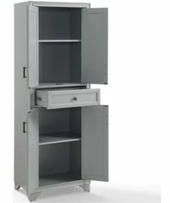 Pemberly Row 4 Door Pantry In Distressed Gray 11 Pemberly Row 4 Door Pantry In Distressed Gray -Coast2Coast shop 9a019bb30172990f 3811 w800 h800 b1 p0