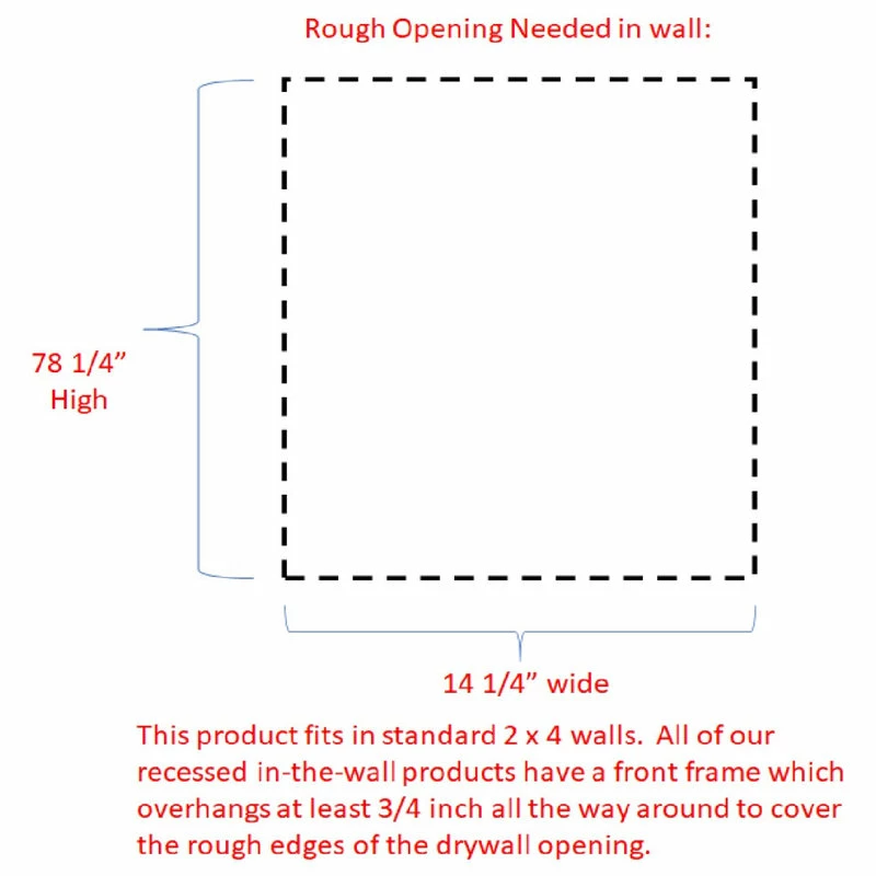 Timber Tree Cabinets Fruitville Shaker Style Frameless Recessed Wood Pantry Cabinet, 14x78, Unfinishe 11 Timber Tree Cabinets Fruitville Shaker Style Frameless Recessed Wood Pantry Cabinet, 14x78, Unfinishe - Image 9
