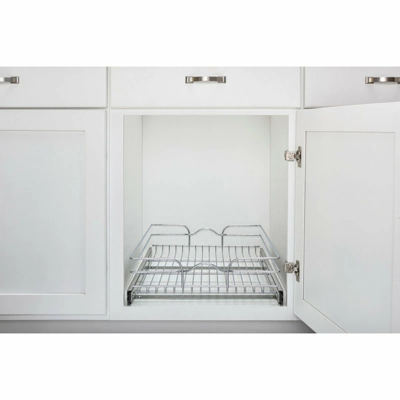 Rev-A-Shelf Single Tier Bottom Mount Pull Out Steel Wire Organizer, 14.4" 7 Rev-A-Shelf Single Tier Bottom Mount Pull Out Steel Wire Organizer, 14.4" - Image 5