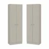 Home Square 2 Piece Wood Multi Storage Two-Door Pantry Cabinet Set In Off White 2 Home Square 2 Piece Wood Multi Storage Two-Door Pantry Cabinet Set In Off White -Coast2Coast shop 9bb125ad024f8547 9181 w800 h800 b1 p0