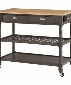 Convenience Concepts French Country 3 Tier Butcher Block Kitchen Cart V2-257