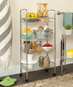 Safavieh Pierre0 Chrome Wire Adjustable Mini Trolley -Coast2Coast shop 9e715701083f6384 0726 w800 h800 b0 p0