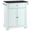 Crosley Alexandria Solid Black Granite Top Portable Kitchen Island, White Finish 1 Crosley Alexandria Solid Black Granite Top Portable Kitchen Island, White Finish -Coast2Coast shop 9fc11425065caf78 5104 w800 h800 b1 p0