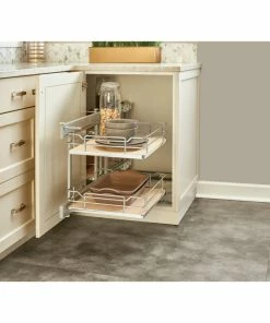 Rev-A-Shelf Steel 2-Tier Pull Out Solid Bottom Organizer For Blind Corner Cabinet, 15" 16 Rev-A-Shelf Steel 2-Tier Pull Out Solid Bottom Organizer For Blind Corner Cabinet, 15" -Coast2Coast shop a02105e702585a9b 8043 w800 h800 b0 p0