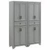 Pemberly Row 4 Door Pantry Set In Distressed Gray (Set Of 2) 1 Pemberly Row 4 Door Pantry Set In Distressed Gray (Set Of 2) -Coast2Coast shop a0711e5701728a37 3800 w800 h800 b1 p0