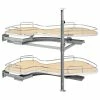 Rev-A-Shelf Solid Surface 2-Shelf Blind Corner Organizer For Blind Right Cabinet, 33"