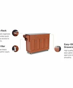 Homestyles Create-a-Cart Wood Rolling Kitchen Cart In Brown 11 Homestyles Create-a-Cart Wood Rolling Kitchen Cart In Brown -Coast2Coast shop a121479f03d8aba2 5144 w800 h800 b1 p0