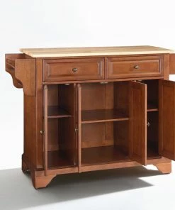 Crosley LaFayette Natural Wood Top Kitchen Island, Classic Cherry Finish 10 Crosley LaFayette Natural Wood Top Kitchen Island, Classic Cherry Finish -Coast2Coast shop a141efa306463247 2034 w800 h800 b0 p0