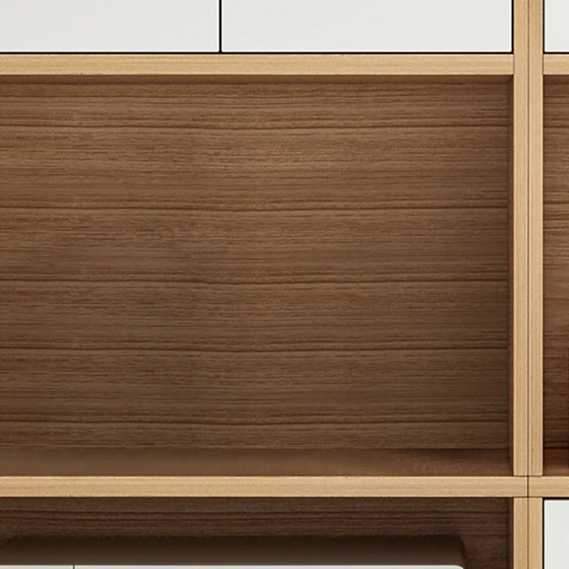 HOMARY Farmhouse Kitchen Shelf, Walnut For Microwave, Walnut 8 HOMARY Farmhouse Kitchen Shelf, Walnut For Microwave, Walnut - Image 6