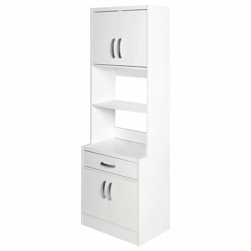 Better Home Products Shelby Tall Wooden Kitchen Pantry In White 5 Better Home Products Shelby Tall Wooden Kitchen Pantry In White - Image 3