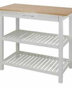 Casual Home Kitchen Island With Solid Wood, White -Coast2Coast shop a43117b00ba21f7b 4665 w800 h800 b1 p0
