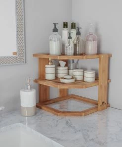 Lavish Home Bamboo 3 Tier Shelf 11 Lavish Home Bamboo 3 Tier Shelf -Coast2Coast shop a5015f1f0cbf3b60 0763 w800 h800 b0 p0