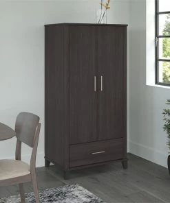 Bush Business Furniture Somerset Tall Kitchen Pantry Cabinet In Storm Gray - Engineered Wood -Coast2Coast shop a5814219020c913f 0940 w800 h800 b0 p0