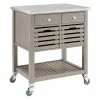 Linon Home Decor Products Linon Robbin Wood Kitchen Storage And Prep Cart In Gray 2 Linon Home Decor Products Linon Robbin Wood Kitchen Storage And Prep Cart In Gray -Coast2Coast shop a64163170f6d7680 3208 w800 h800 b1 p0