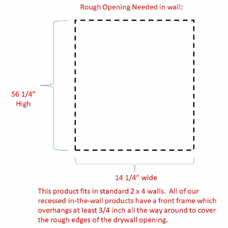 Timber Tree Cabinets Fruitville Shaker Frameless Recessed Unfinished Wood Pantry Cabinet, 14x56 14 Timber Tree Cabinets Fruitville Shaker Frameless Recessed Unfinished Wood Pantry Cabinet, 14x56 - Image 12