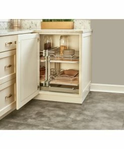 Rev-A-Shelf Steel 2-Tier Pull Out Solid Bottom Organizer For Blind Corner Cabinet, 15" 15 Rev-A-Shelf Steel 2-Tier Pull Out Solid Bottom Organizer For Blind Corner Cabinet, 15" -Coast2Coast shop a8d1fdbb02585a99 8043 w800 h800 b0 p0