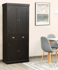 Gymax Kitchen Cabinet Pantry Cupboard Freestanding W/Shelves Espresso 10 Gymax Kitchen Cabinet Pantry Cupboard Freestanding W/Shelves Espresso -Coast2Coast shop aa71525900674aa1 8008 w800 h800 b0 p0