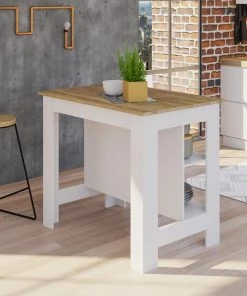 DEPOT ESHOP LLC Delos Kitchen Island, White / Honey -Coast2Coast shop ab11164600902e7f 4901 w800 h800 b0 p0