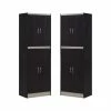 Home Square 4 Shelf Kitchen Pantry Set In Chocolate-Grey (Set Of 2) -Coast2Coast shop b3f1b52801cbf716 1249 w800 h800 b1 p0