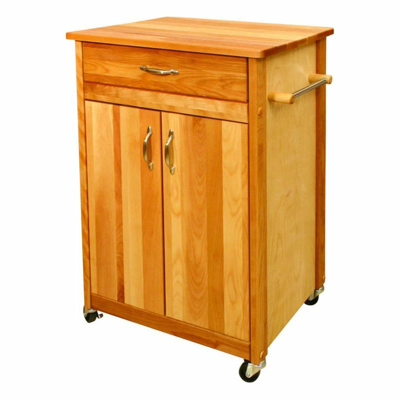 Catskill Craftsmen 25 Inch Butcher Block Kitchen Cart 3 Catskill Craftsmen 25 Inch Butcher Block Kitchen Cart