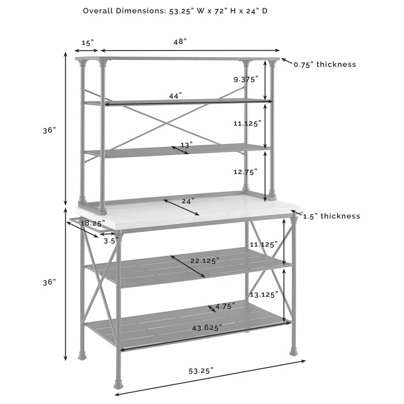 Crosley Madeleine Kitchen Island And Hutch 10 Crosley Madeleine Kitchen Island And Hutch - Image 8