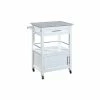 Linon Home Decor Products Linon Mitchell Wood Granite Top Kitchen Cart In White 2 Linon Home Decor Products Linon Mitchell Wood Granite Top Kitchen Cart In White -Coast2Coast shop b591bed60f2e2db2 6174 w800 h800 b1 p0
